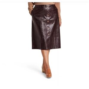NWoT Rachel Comey for Target PU textured skirt